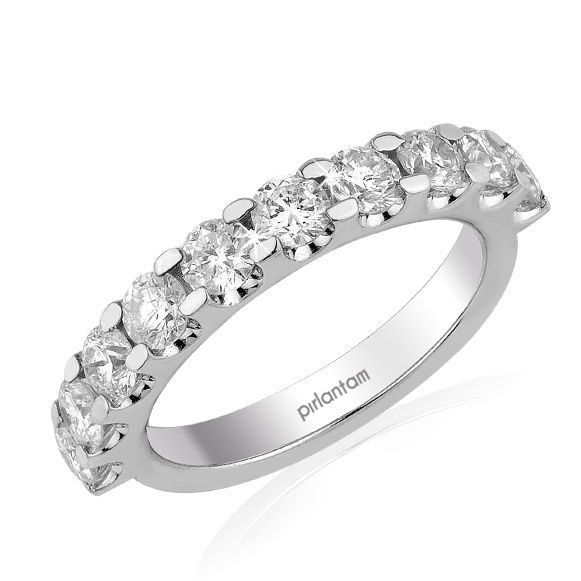 0.65 ct. Pırlanta Yarımtur Yüzük 